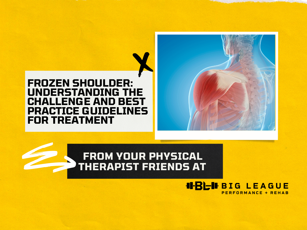 Frozen Shoulder Understanding the Challenge and Best Practice